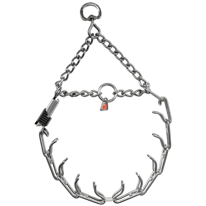 (image for) ULTRA-PLUS Training Prong Collar with Center-Plate, Swivel, Assembly Chain and ClicLock (3.25 mm x 23 inches) Herm Sprenger